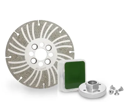 Electroplated Diamond Angle Grinding Wheel – 5″ Plus+, Turbo Thread Adaptor, Flush Grinding, Multi‑Material