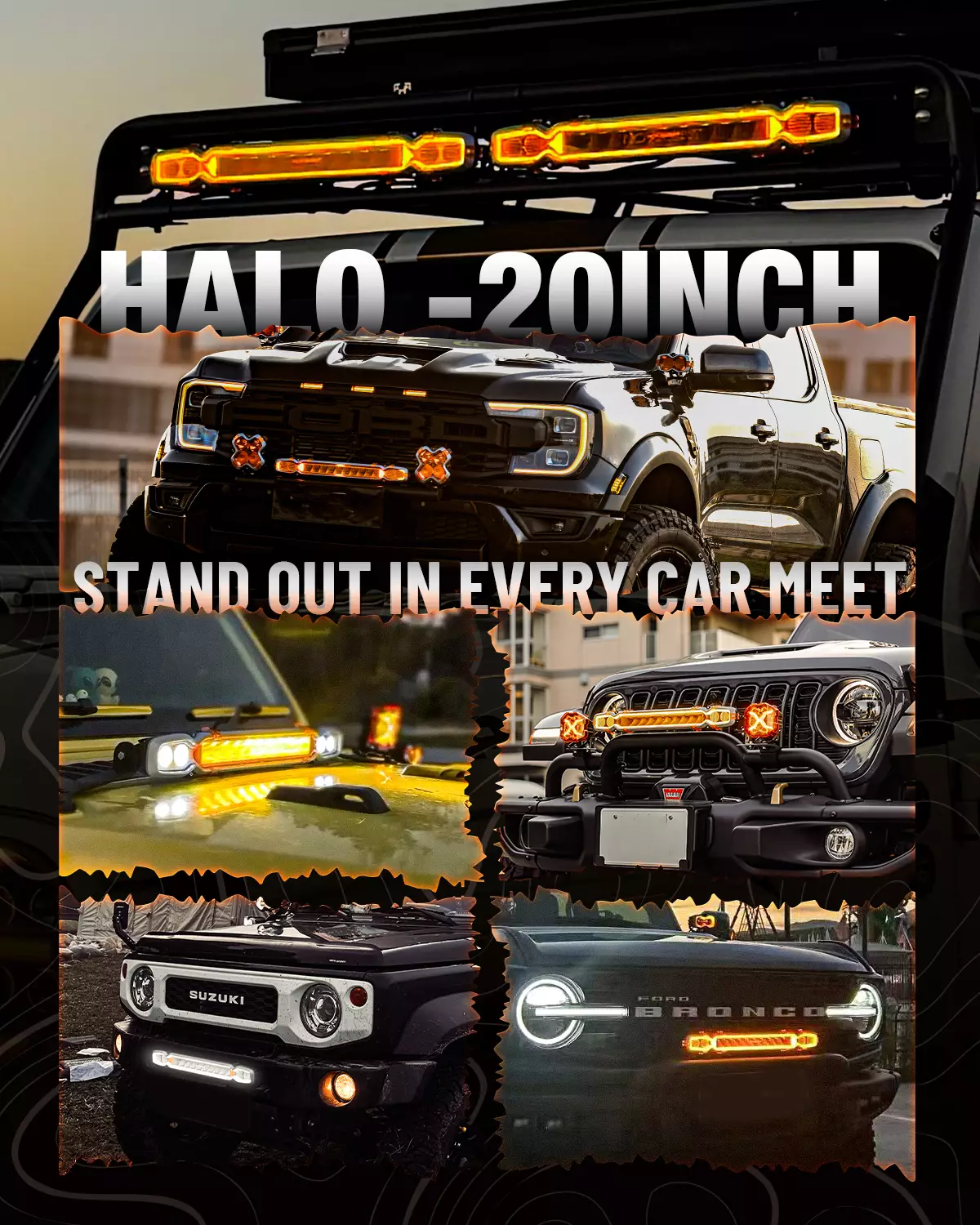 20″ LED Light Bar – Combo Beam, 22,500 Lumen, Dynamic DRL, IP68, 9‑60V