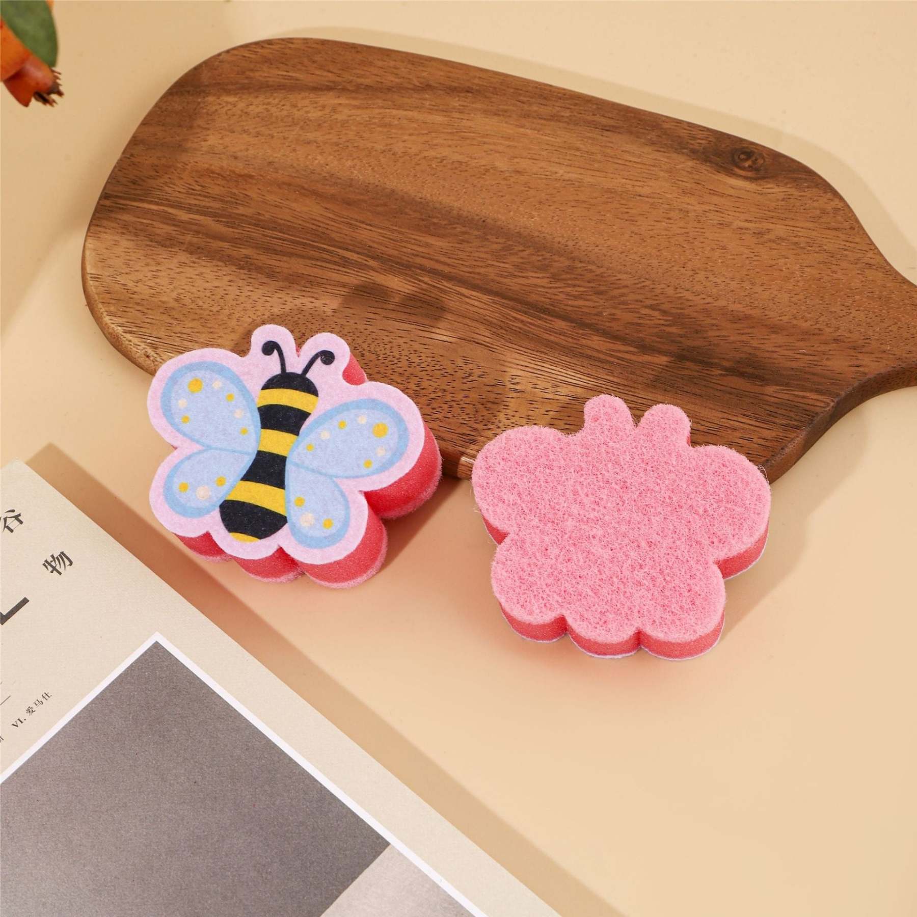 shaped dish scrubber