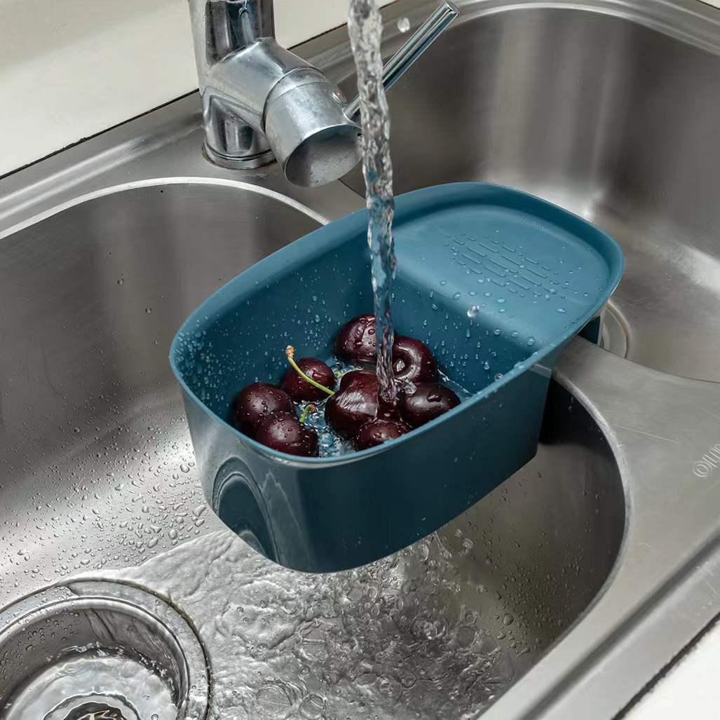 portable kitchen hanging drain basket