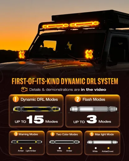 20″ LED Light Bar – Combo Beam, 22,500 Lumen, Dynamic DRL, IP68, 9‑60V