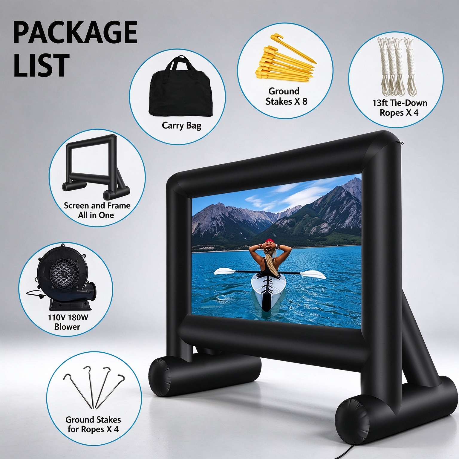 16-Foot Inflatable Outdoor Movie Screen