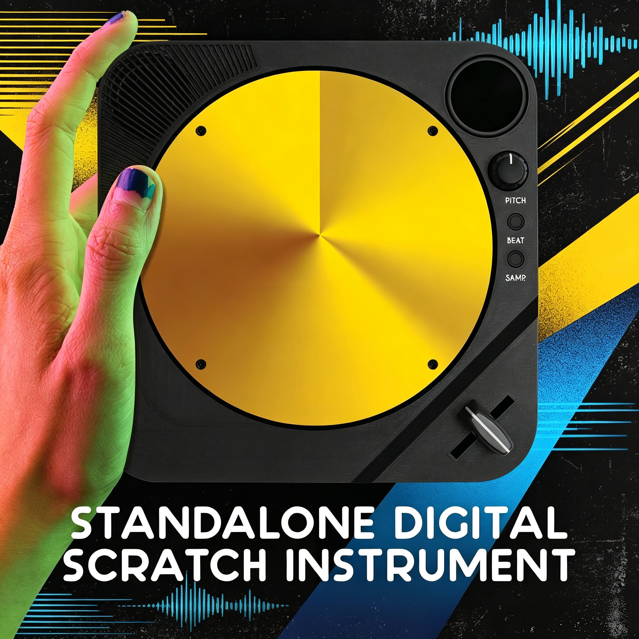 Ultra-Compact Digital Scratch Turntable