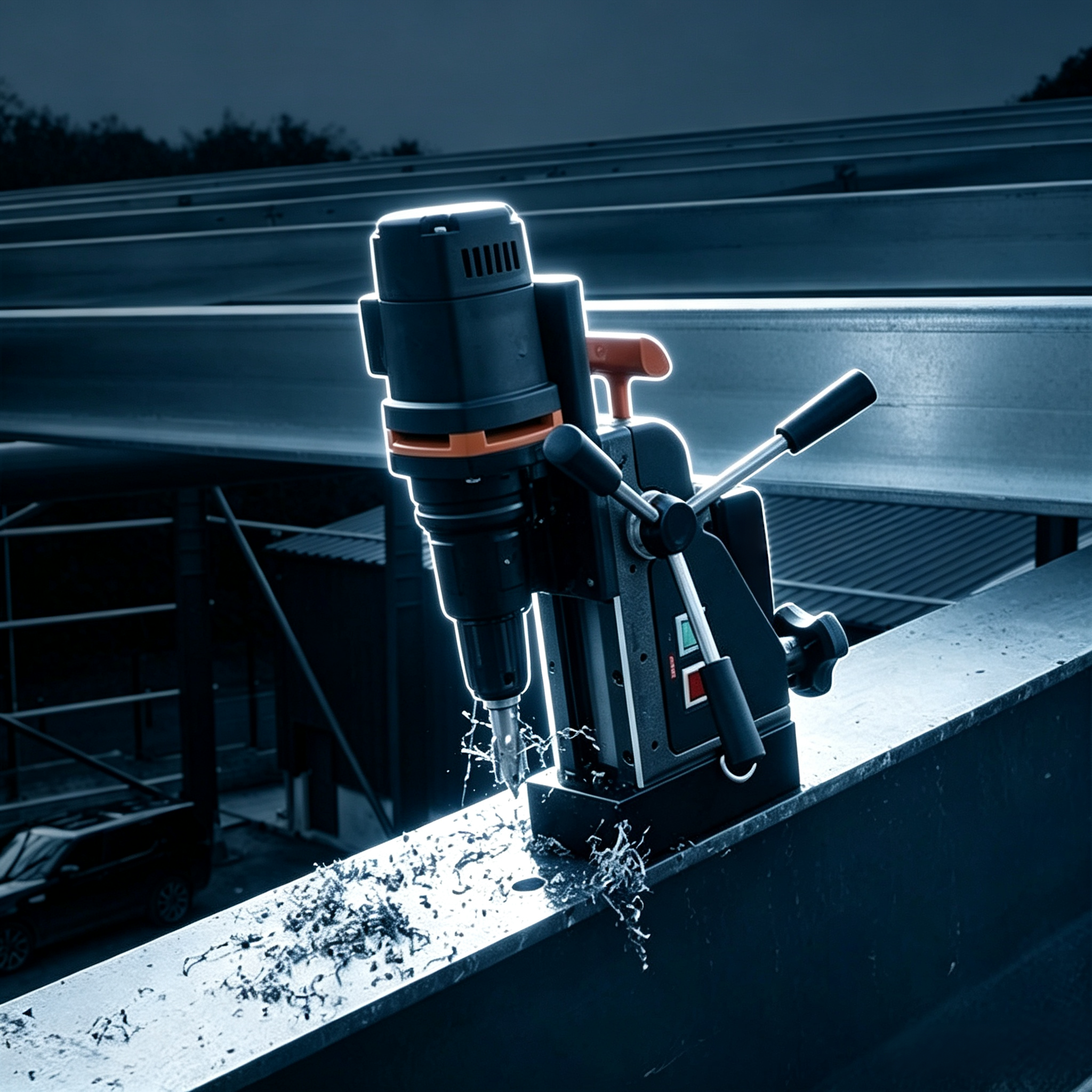 Cordless Magnetic Drill for Professional Metalworking