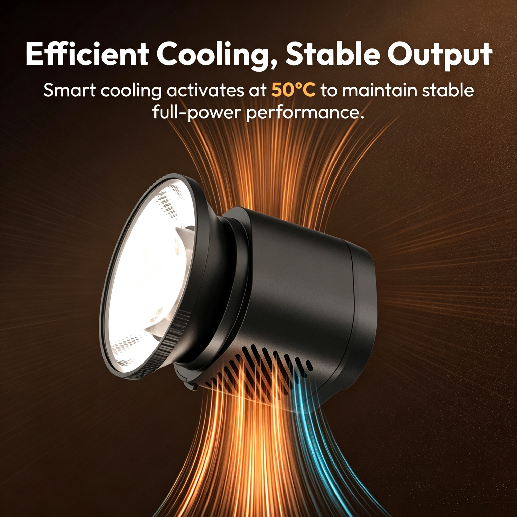 Portable 60W COB Video Light for Professional Content Creation