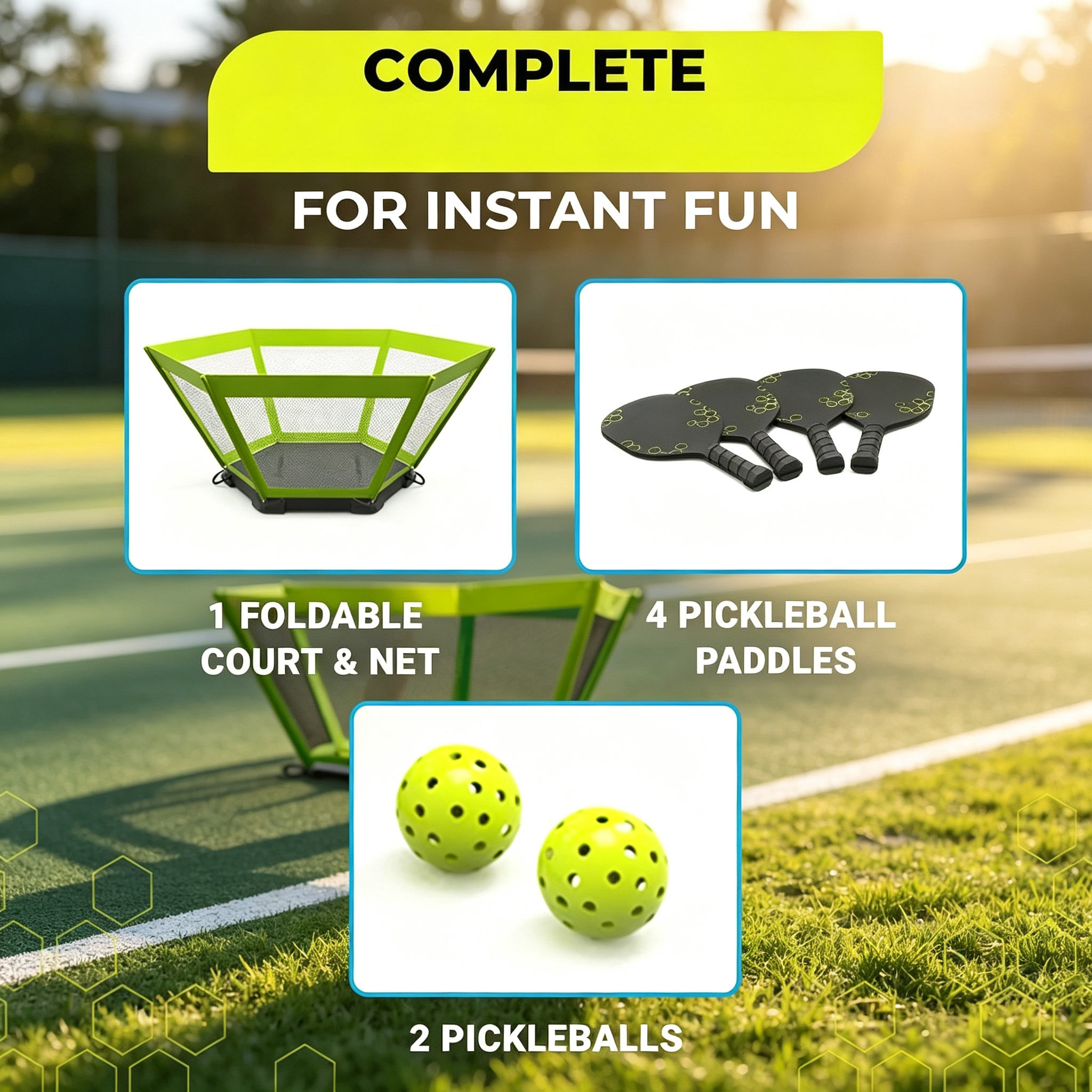 Portable Outdoor Paddle Game Set