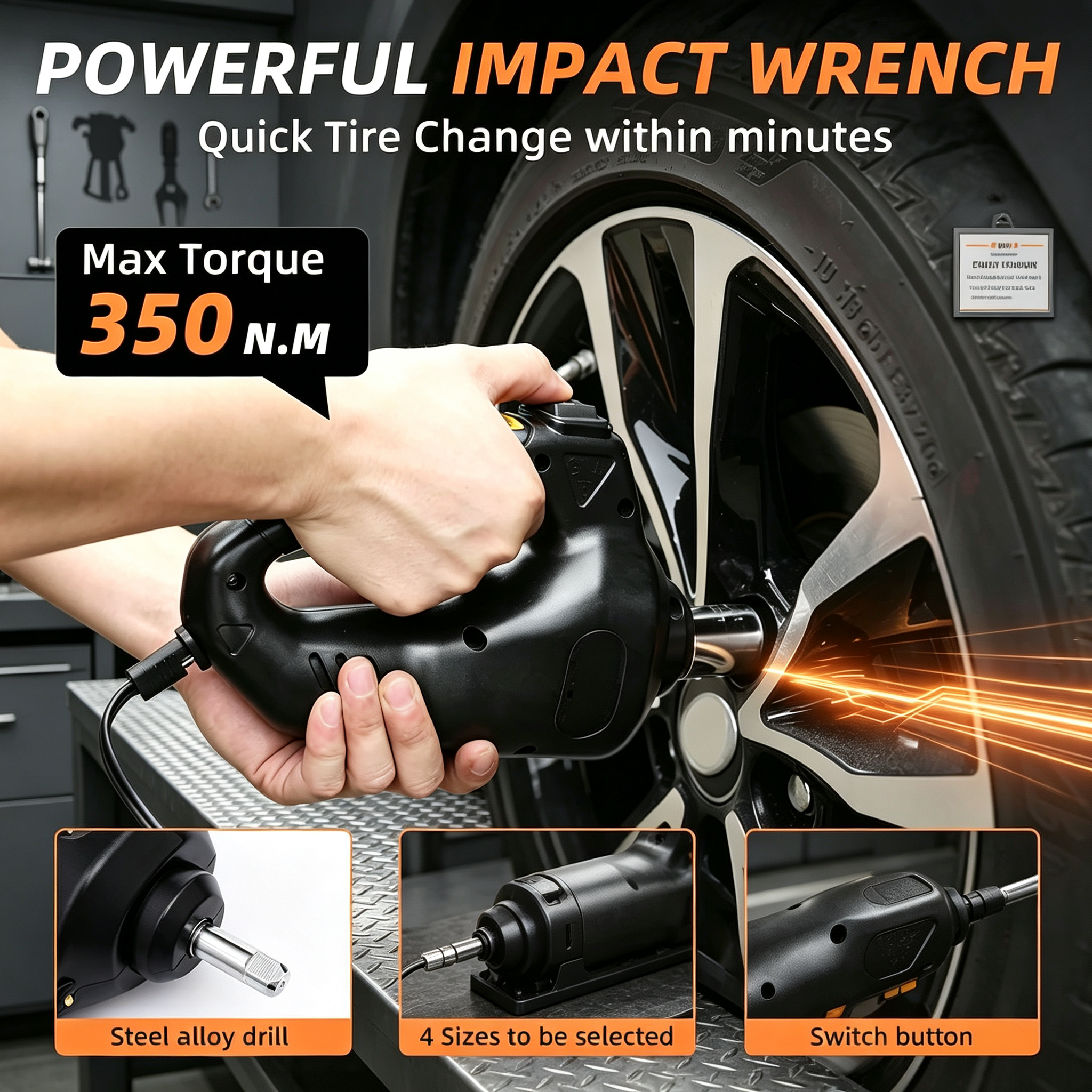 5 Ton Electric Car Jack Kit