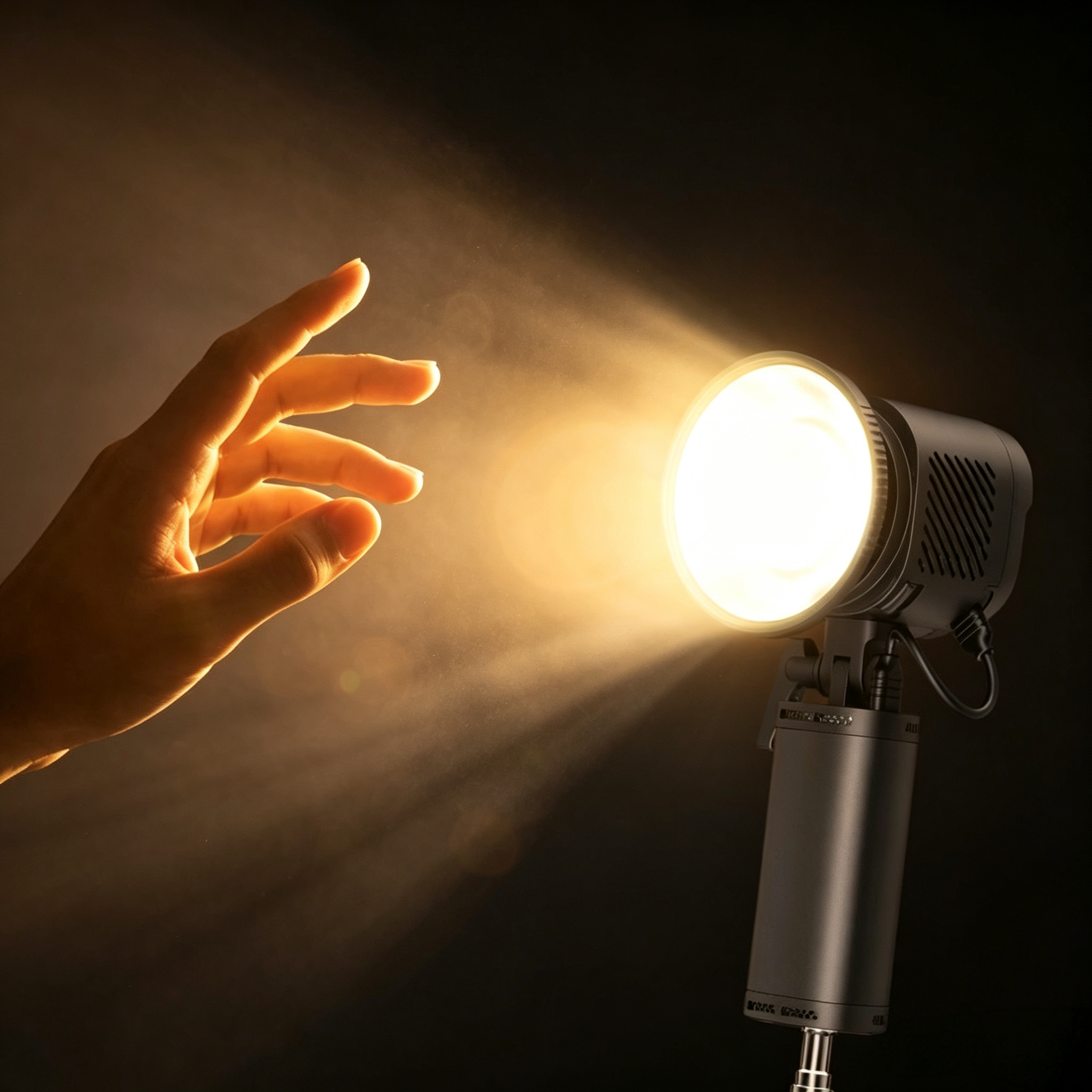 Portable 60W COB Video Light for Professional Content Creation