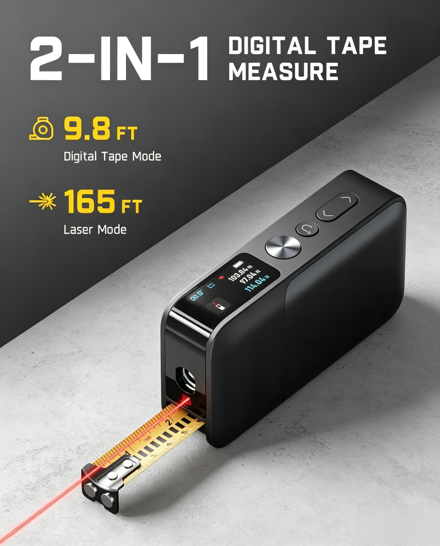 2-in-1 Digital Laser Distance Meter