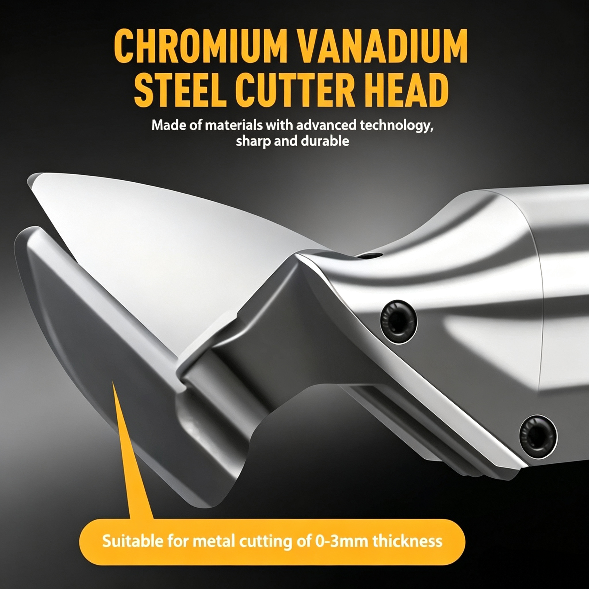 Cordless Electric Metal Shear with 360° Rotating Head