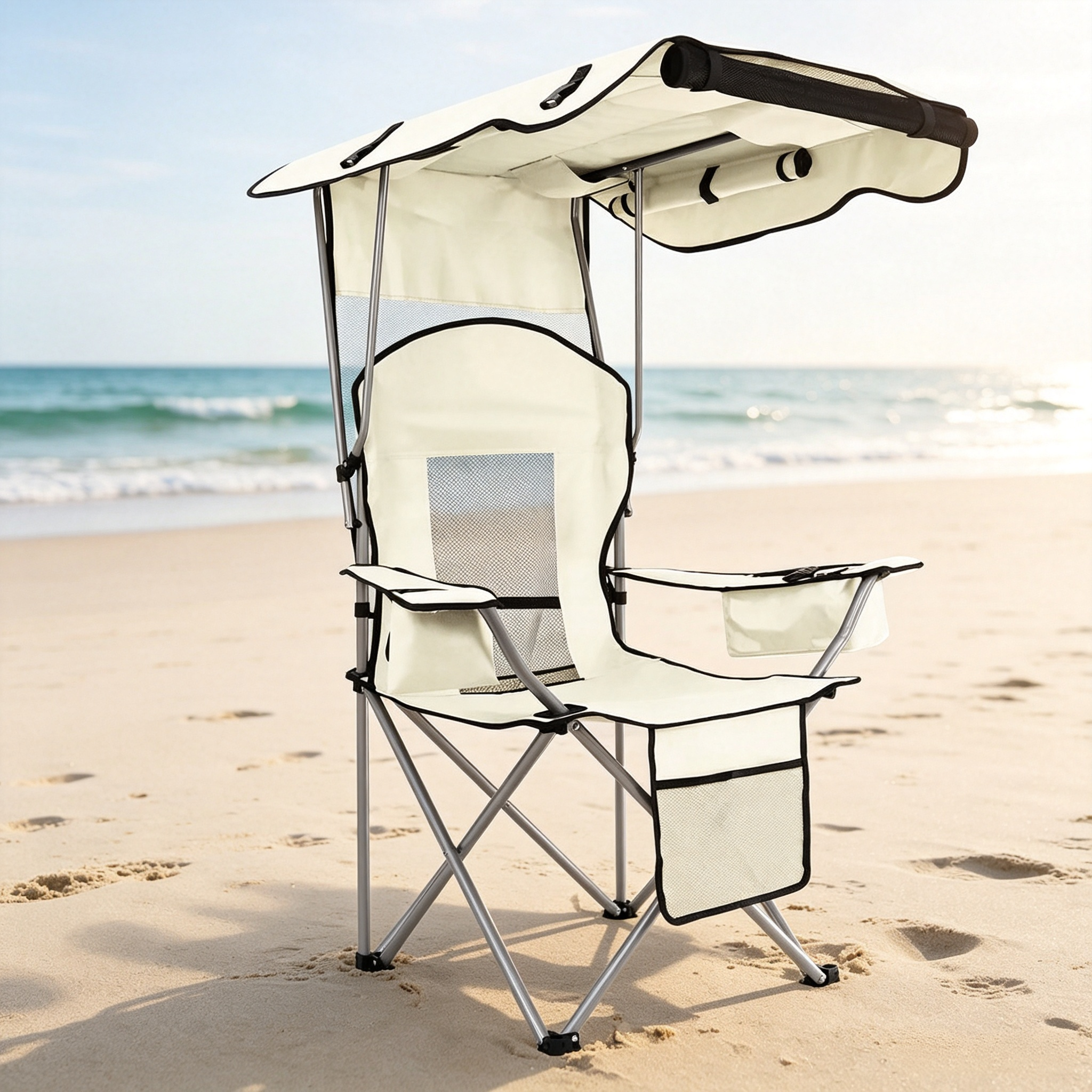 Portable Folding Camping Chair with Canopy