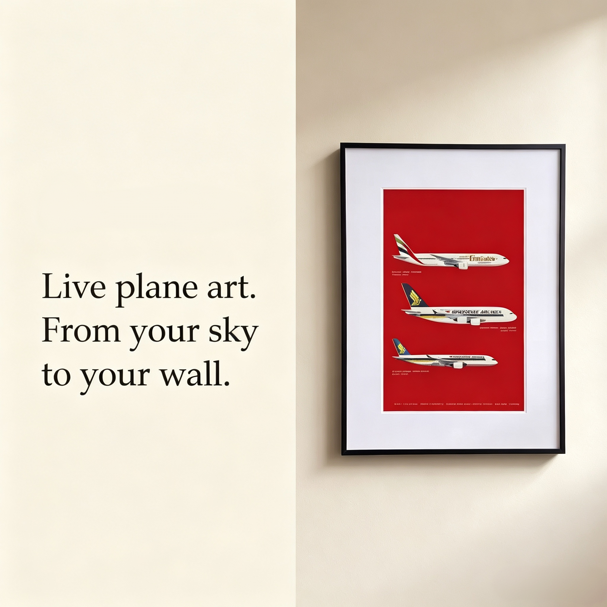 Smart Aviation Flight Tracker Art Frame