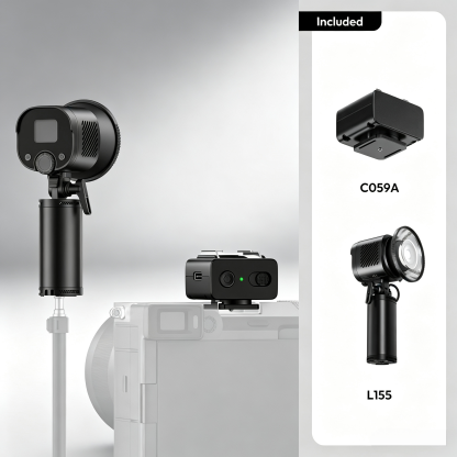 Portable 60W COB Video Light for Professional Content Creation