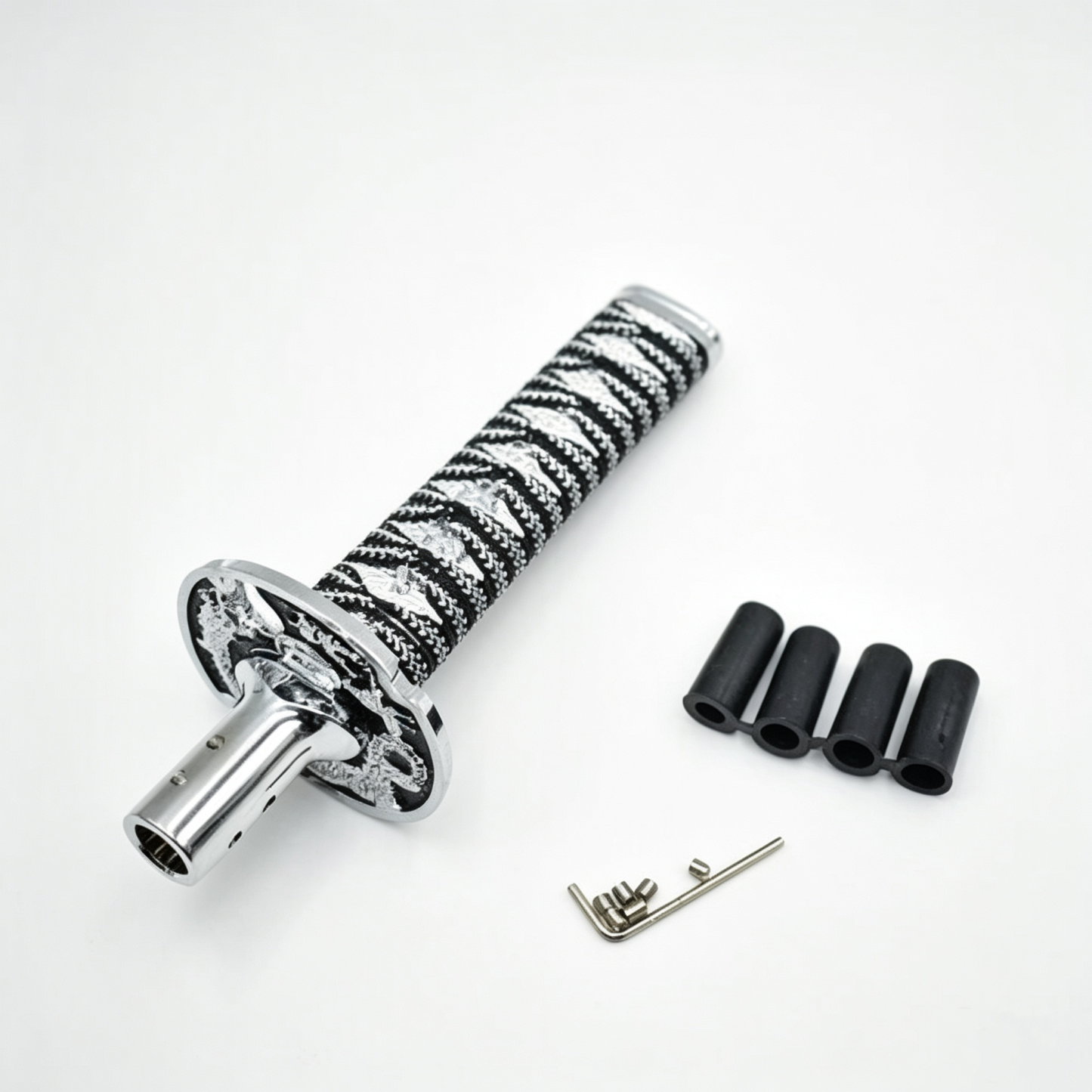 Katana Style Gear Shift Knob – Universal Samurai Sword Handle Shifter for Manual/Automatic Cars