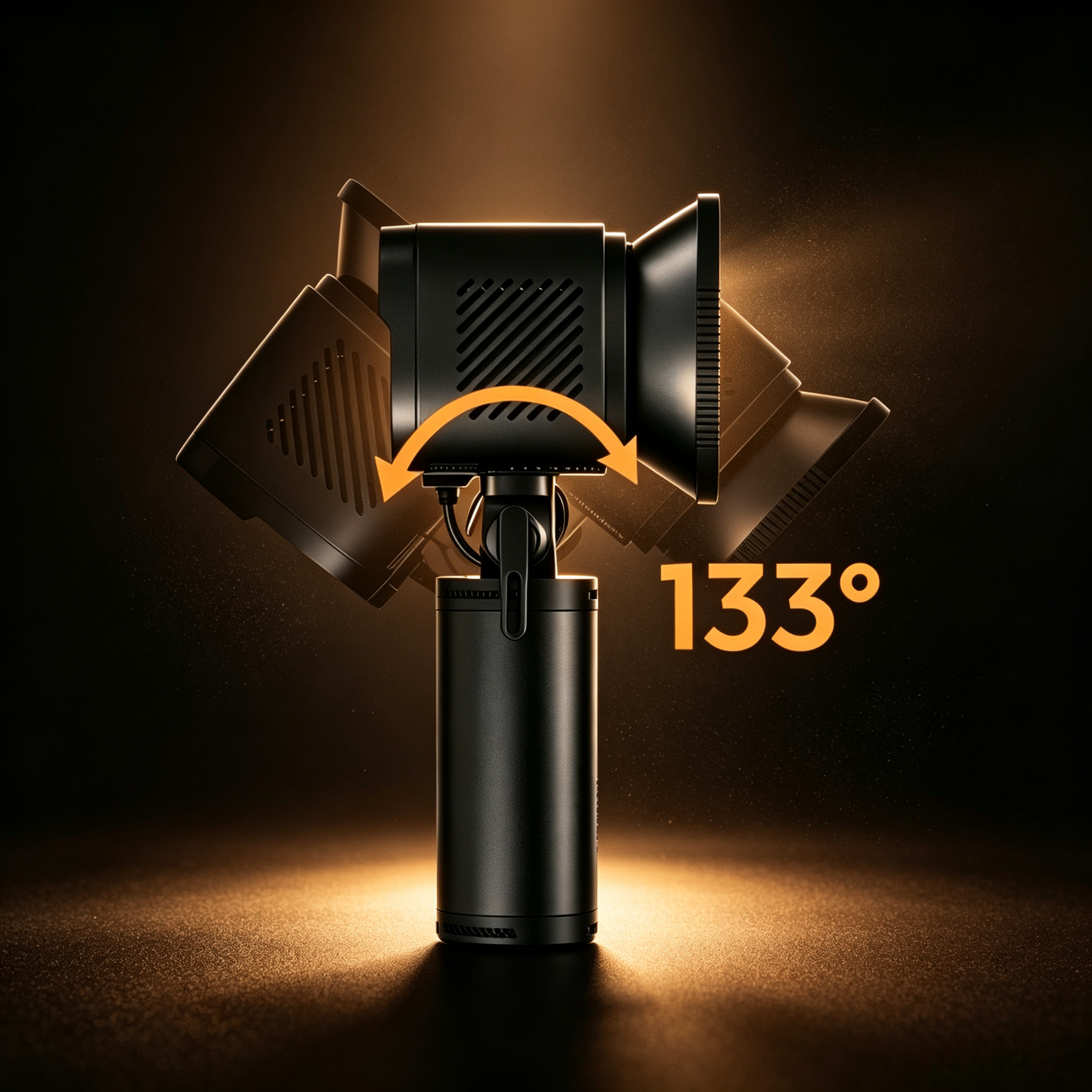 Portable 60W COB Video Light for Professional Content Creation