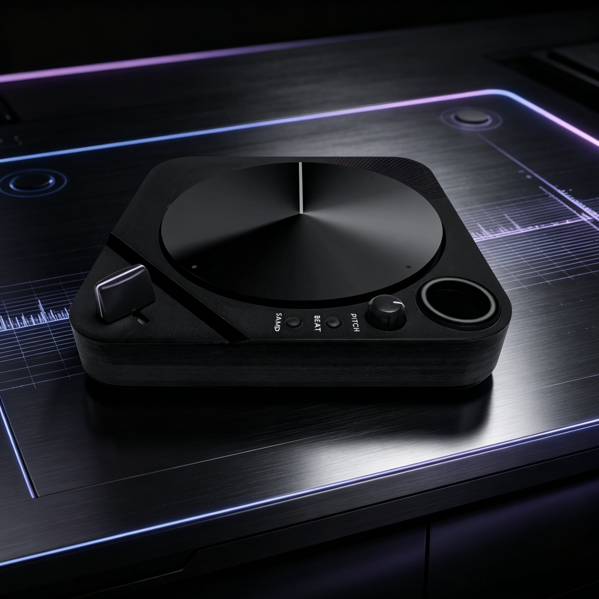 Ultra-Compact Digital Scratch Turntable