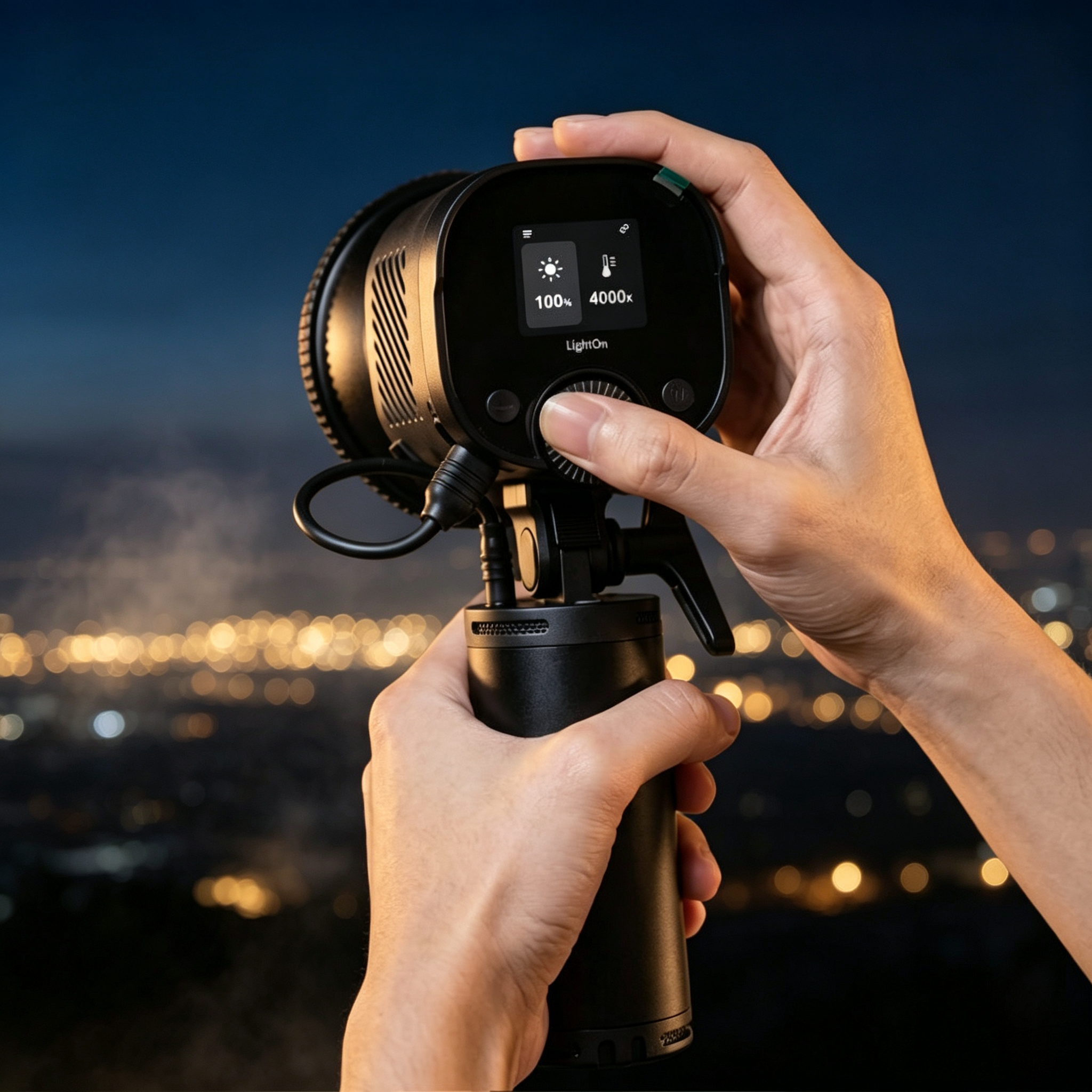 Portable 60W COB Video Light for Professional Content Creation