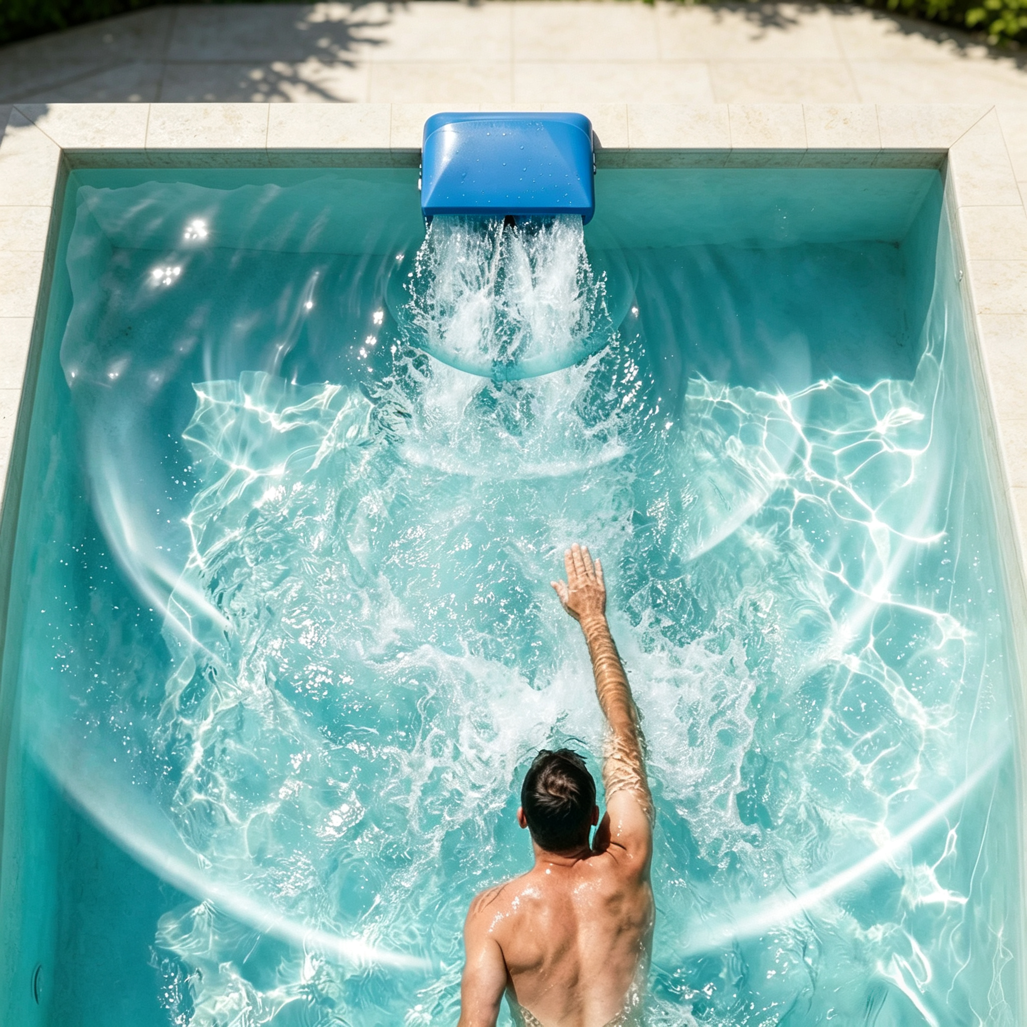 Portable Battery Powered Pool Swim Machine