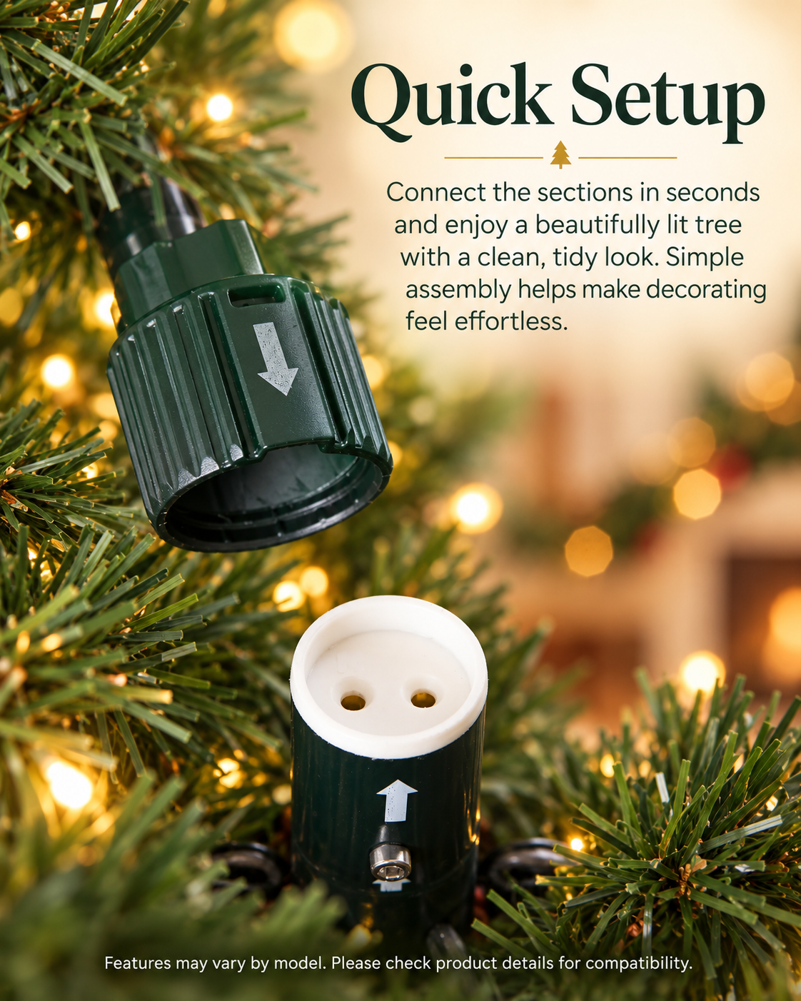 Realistic Artificial Christmas Tree – Full, Lifelike & Reusable