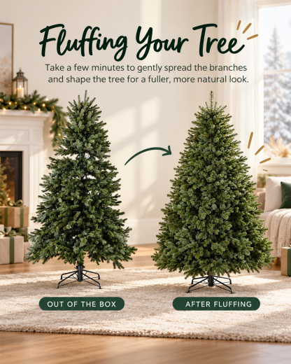 Realistic Artificial Christmas Tree – Full, Lifelike & Reusable