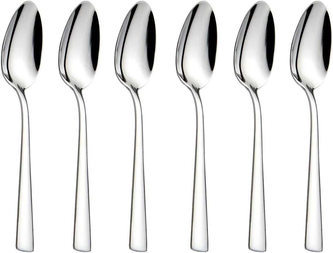 Teaspoons Stainless Steel 18/0 Tea Spoons 6 Pcs, 6.29 Inches For Home, Kitchen Restaurant, Dishwasher Safe, Slilver