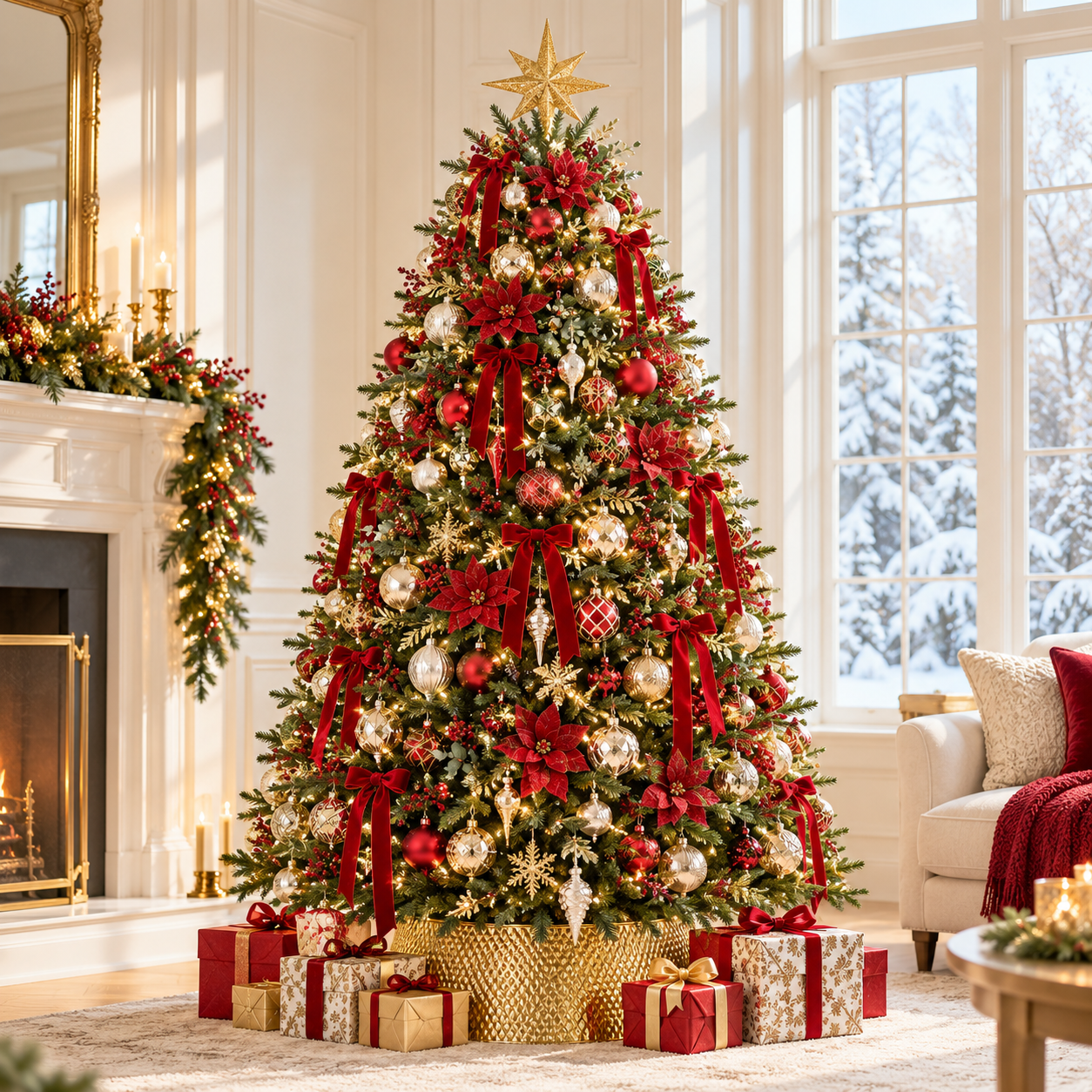 Realistic Artificial Christmas Tree – Full, Lifelike & Reusable