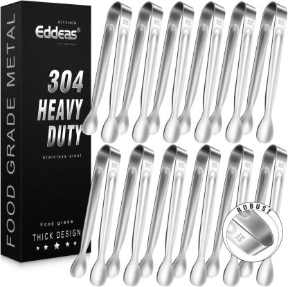 Tongs For Cooking - Heat Resistant 600 Degrees Stainless Steel Kitchen Tong,Heavy Duty Metal Locking Tongs - Perfect for Food,Salad and BBQ set of 3 (7",9" and 12") Dishwasher