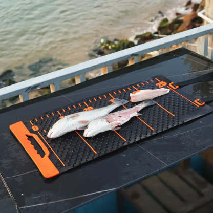 Portable Fish Fillet Roll Mat – Non-Slip Surface for Filleting, Measuring & Slicing
