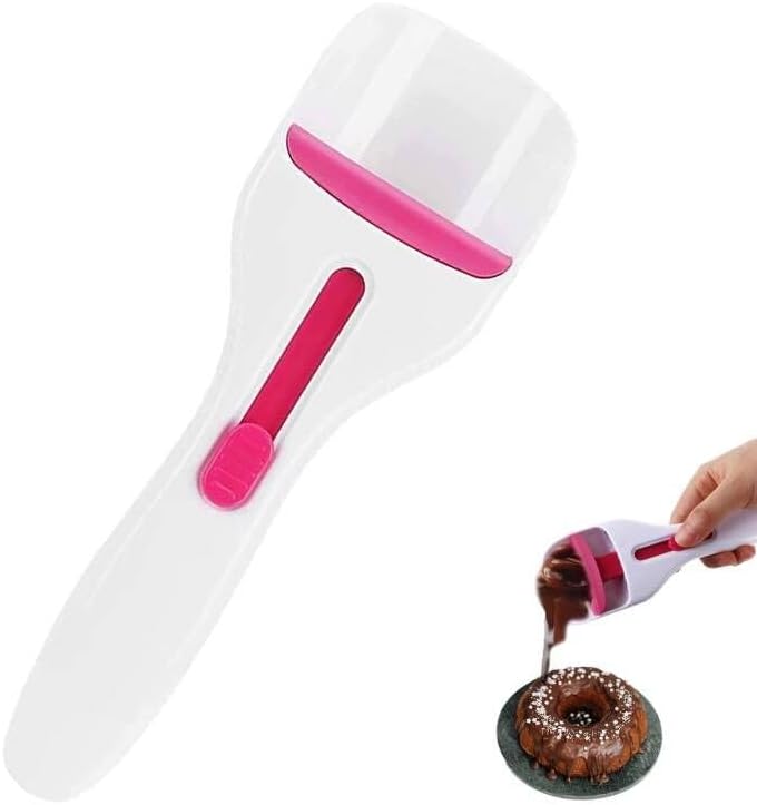 One-Touch Cupcake Scoop – No-Drip Silicone Batter Dispenser for Perfect Muffin Baking