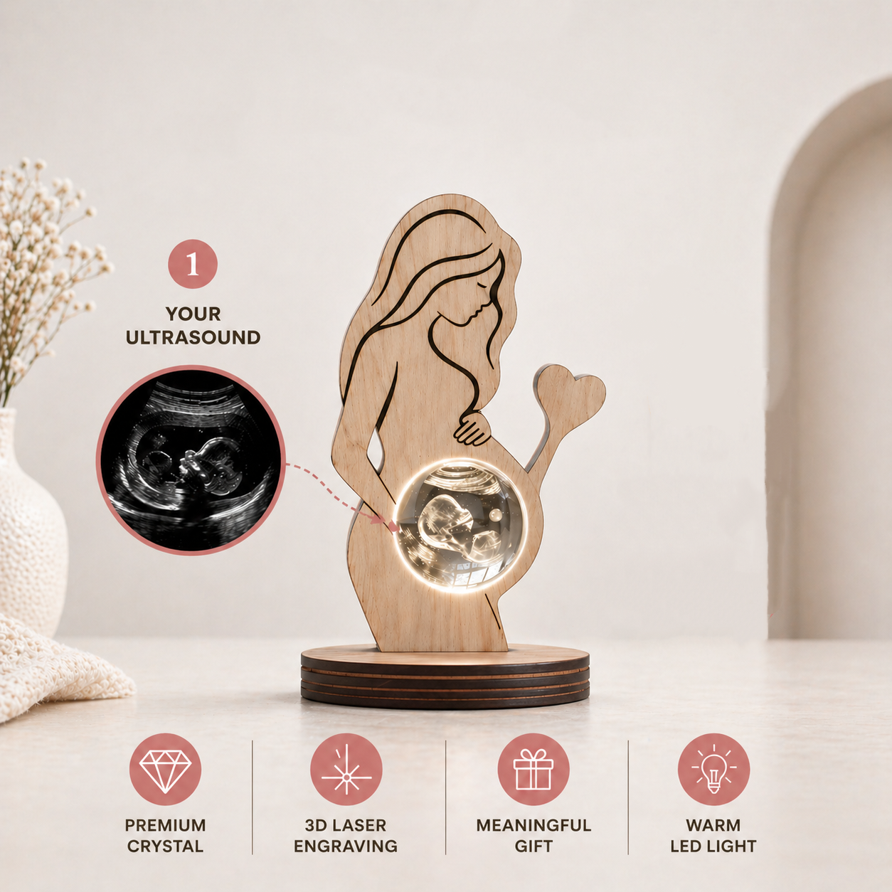 Mom Personalized LED Lamp