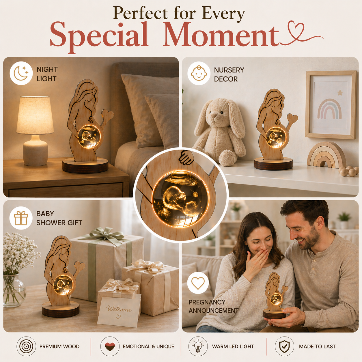 Mom Personalized LED Lamp
