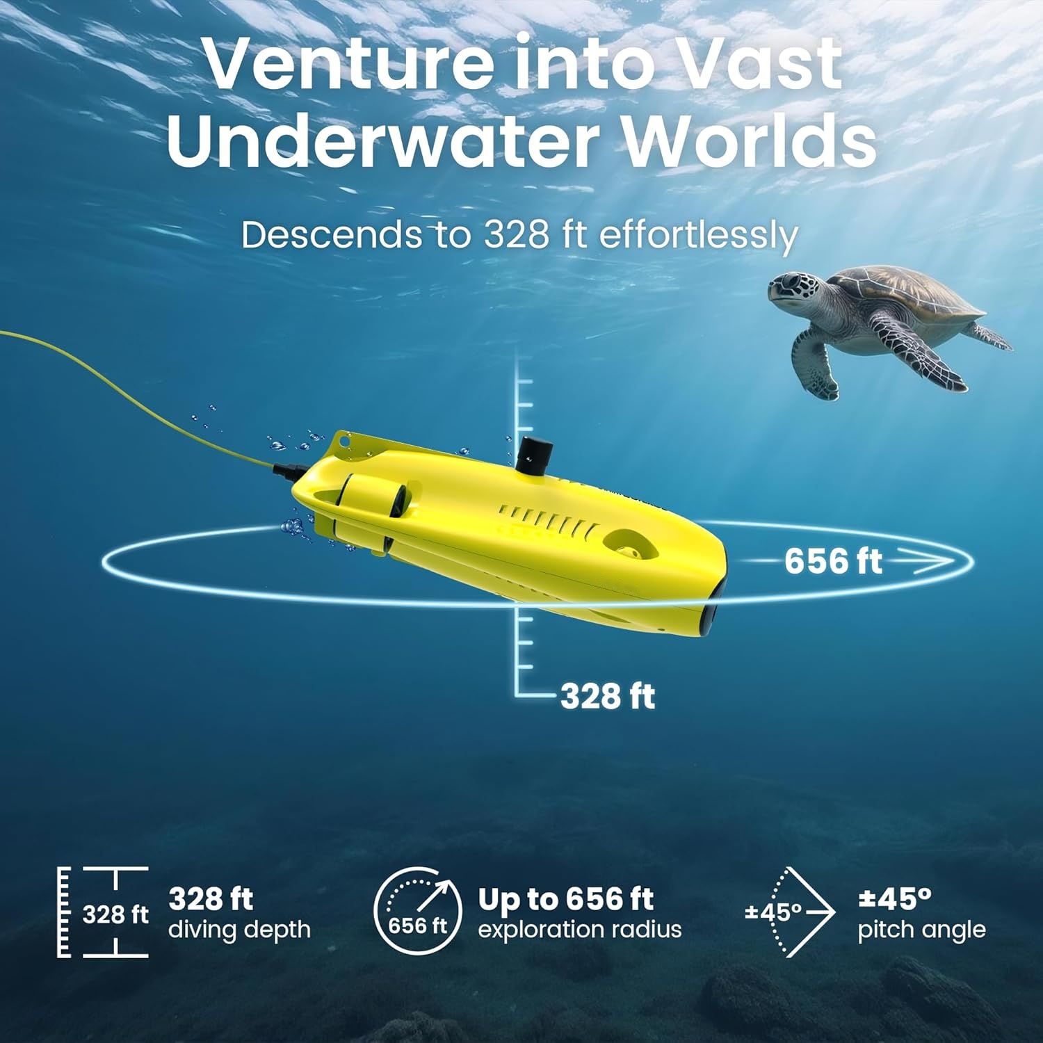 Upgraded Professional Underwater Drone Set