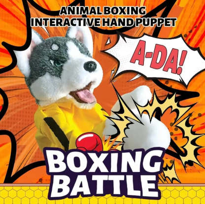 Interactive Plush Animal Boxing Dog Toy – Automated Pet Play & Teaser System