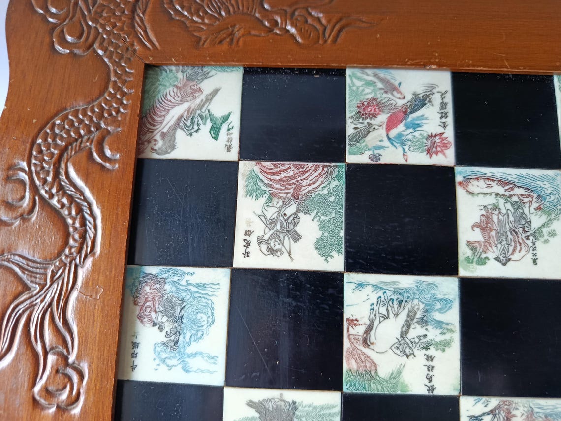 Vintage Chinese Chess Set