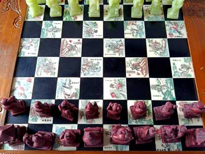 Vintage Chinese Chess Set
