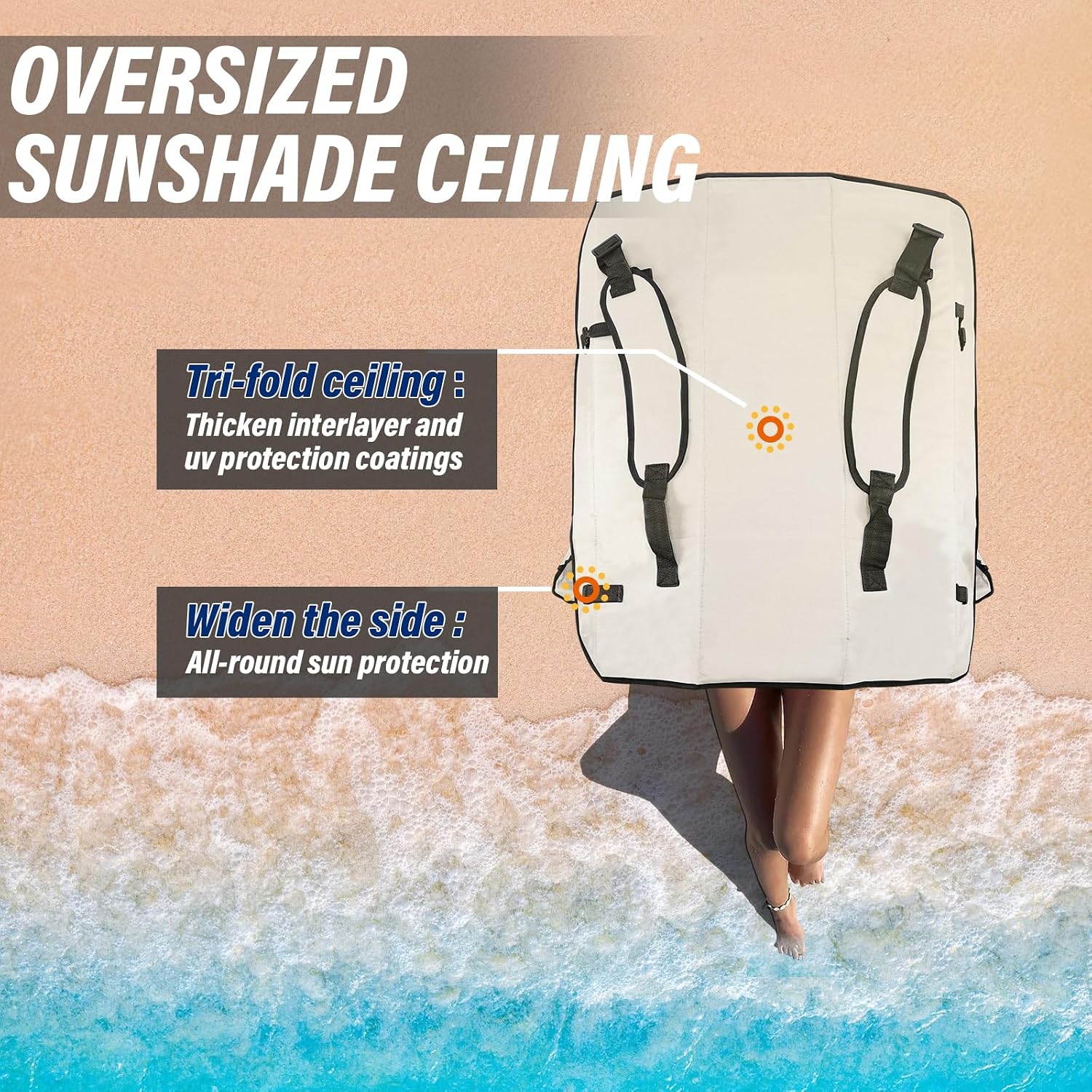 Portable Folding Camping Chair with Canopy