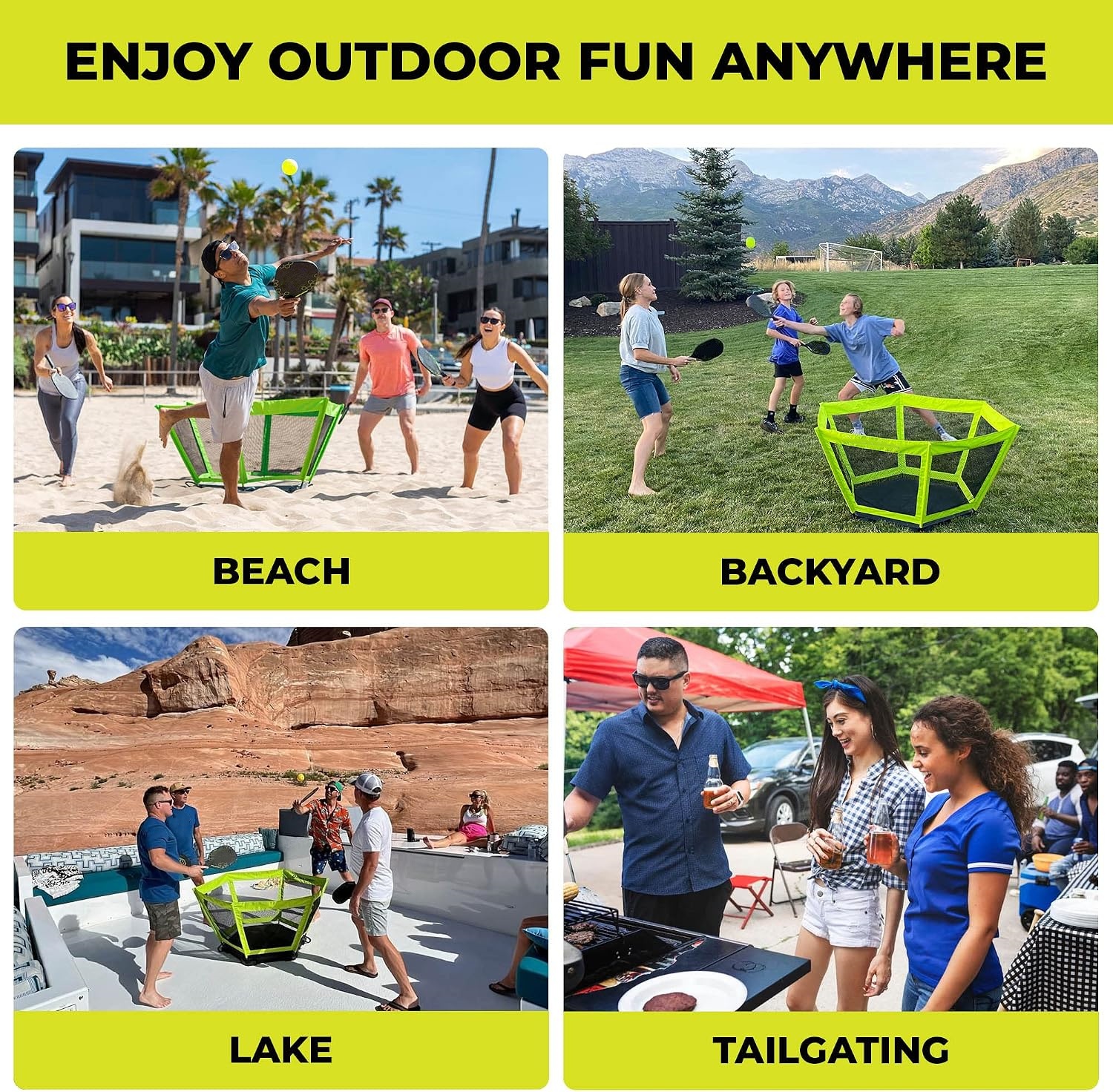 Portable Outdoor Paddle Game Set