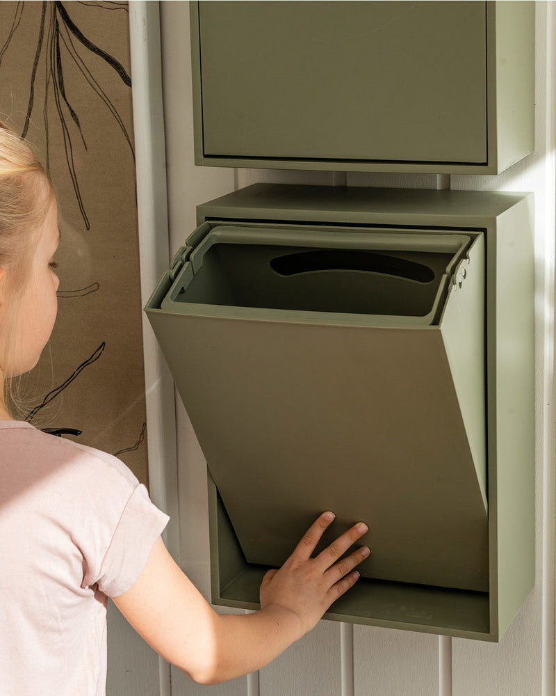 Wall-Mounted Recycling & Storage Box