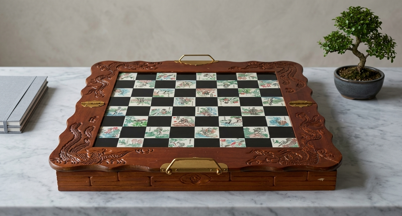 Vintage Chinese Chess Set