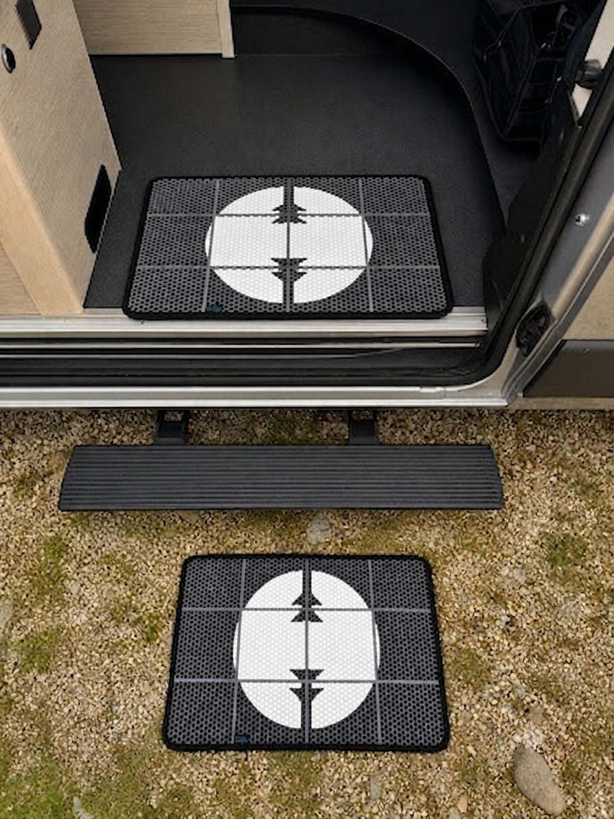 Camping-Fußmatte mit Easy-Empty-Funktion