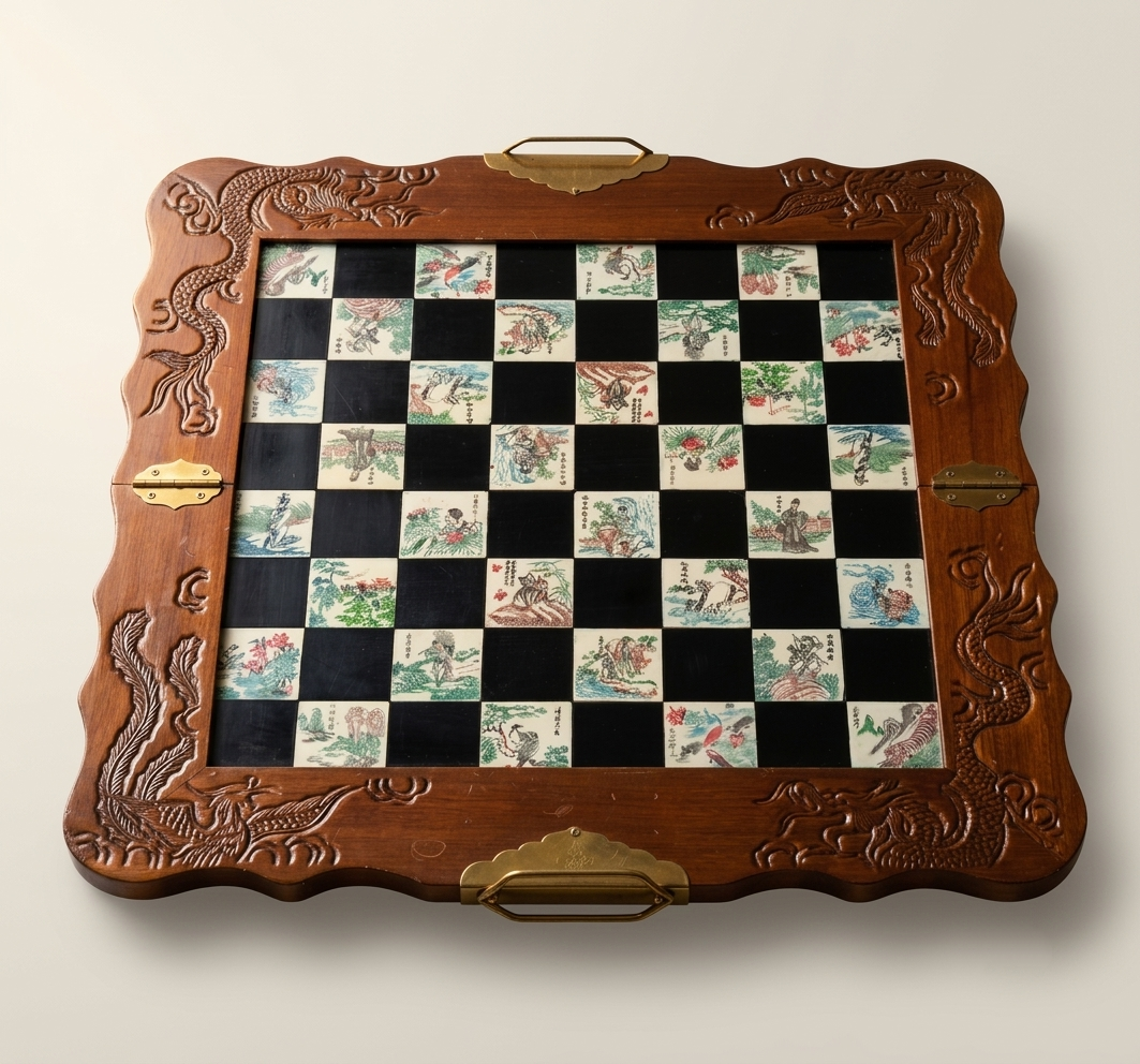 Vintage Chinese Chess Set