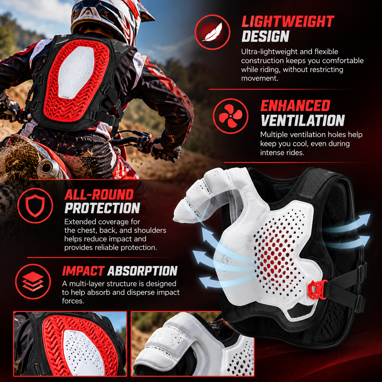 Ride Hard. Stay Protected.  Advanced Airbag Protection for Every Off-Road Adventure.