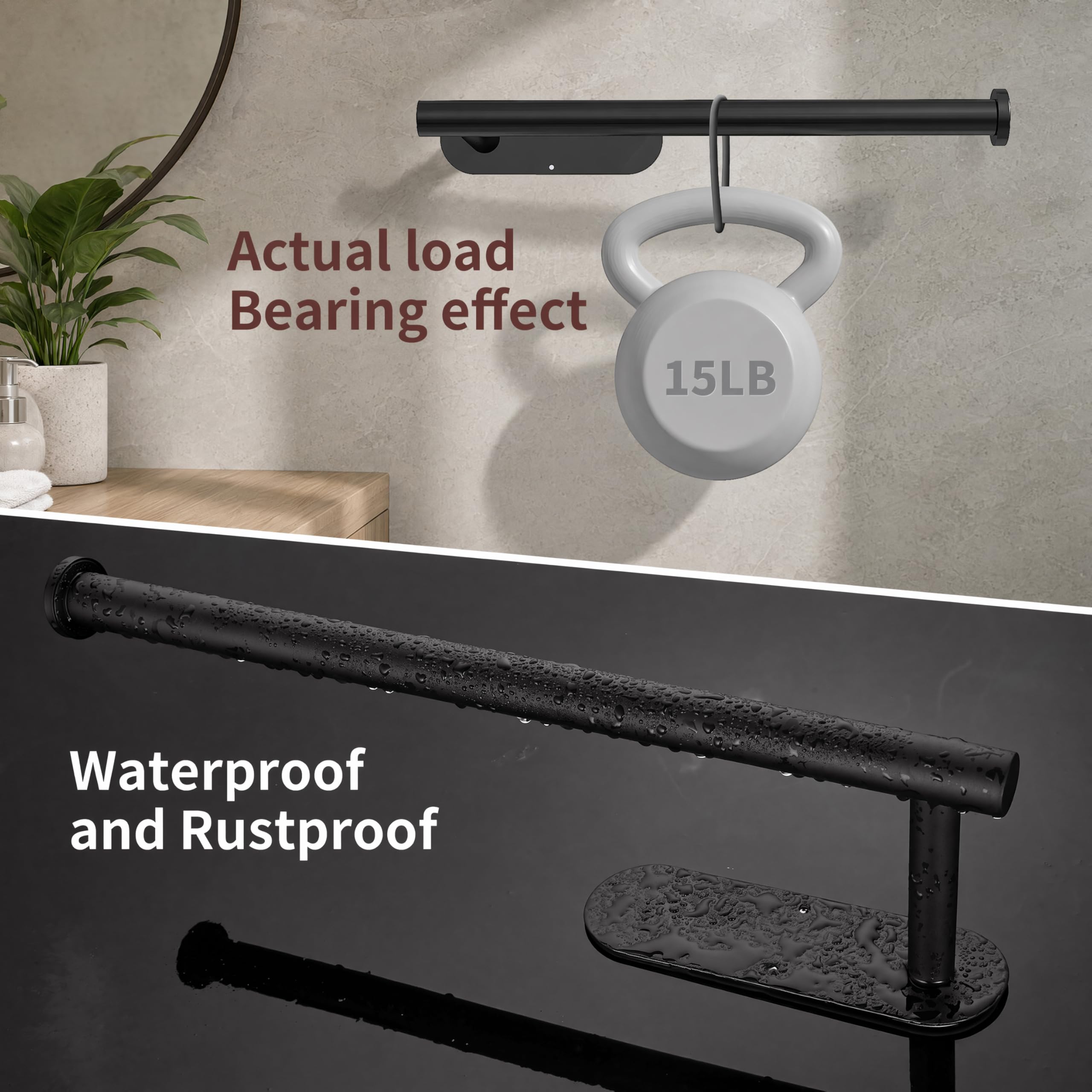 Space-Saving Under Cabinet Stainless Steel Paper Towel Holder