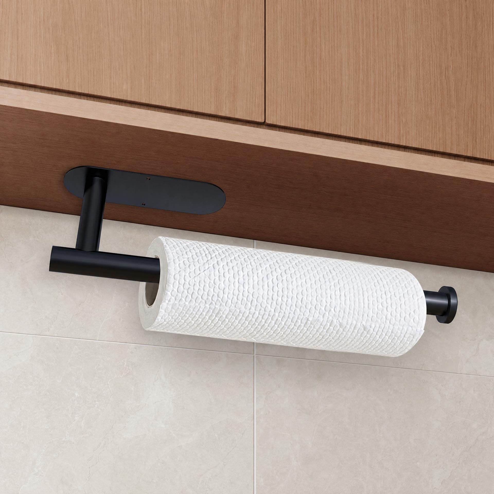 Space-Saving Under Cabinet Stainless Steel Paper Towel Holder
