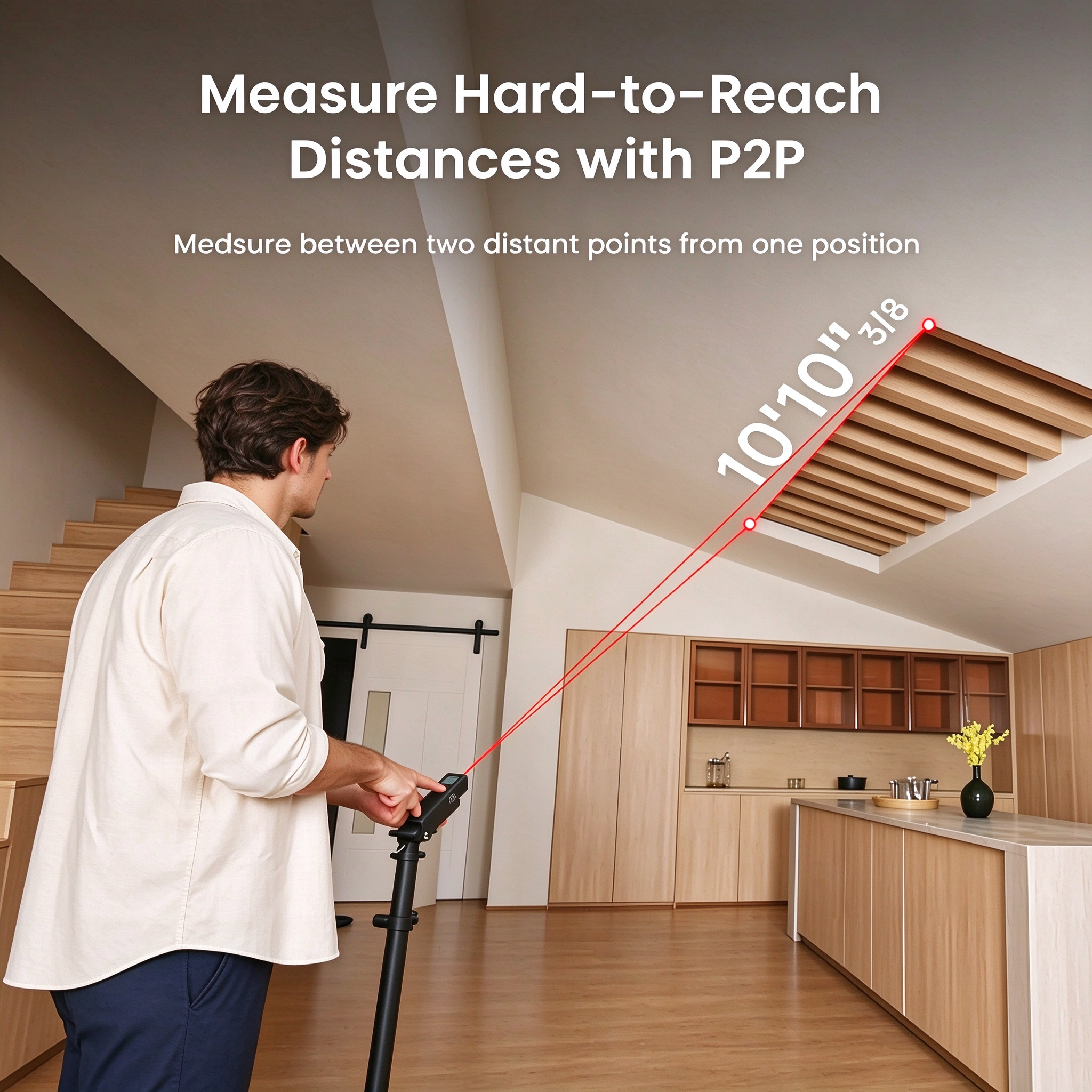 XTAPE1 Modular Digital Laser Tape Measure