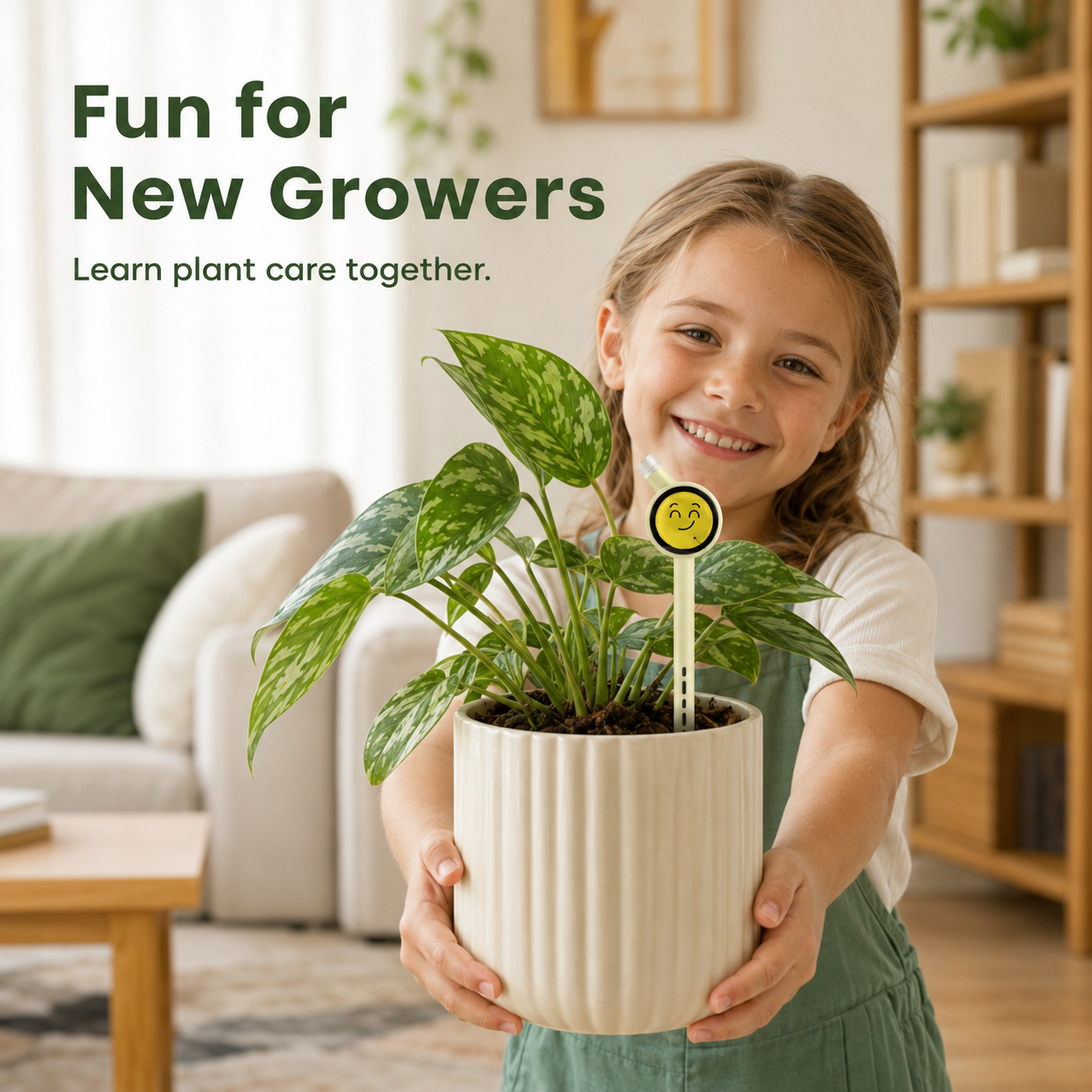 Smart Plant Care Sensor with Emoji Display