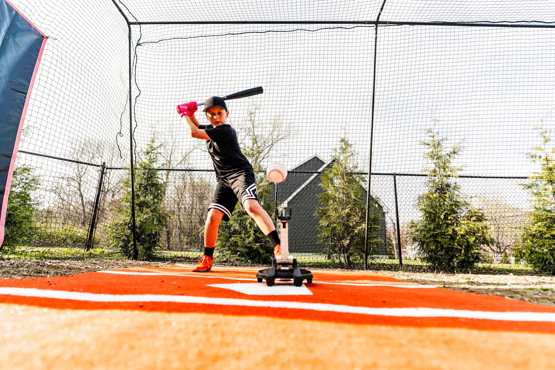 Solo Soft-Toss Hitting Trainer for Baseball & Softball Practice