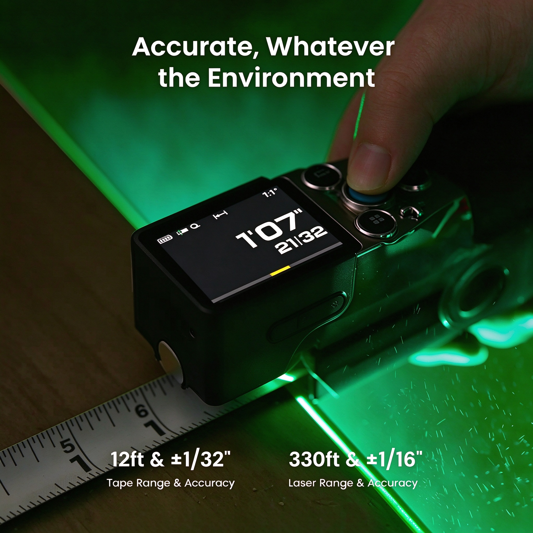 XTAPE1 Modular Digital Laser Tape Measure