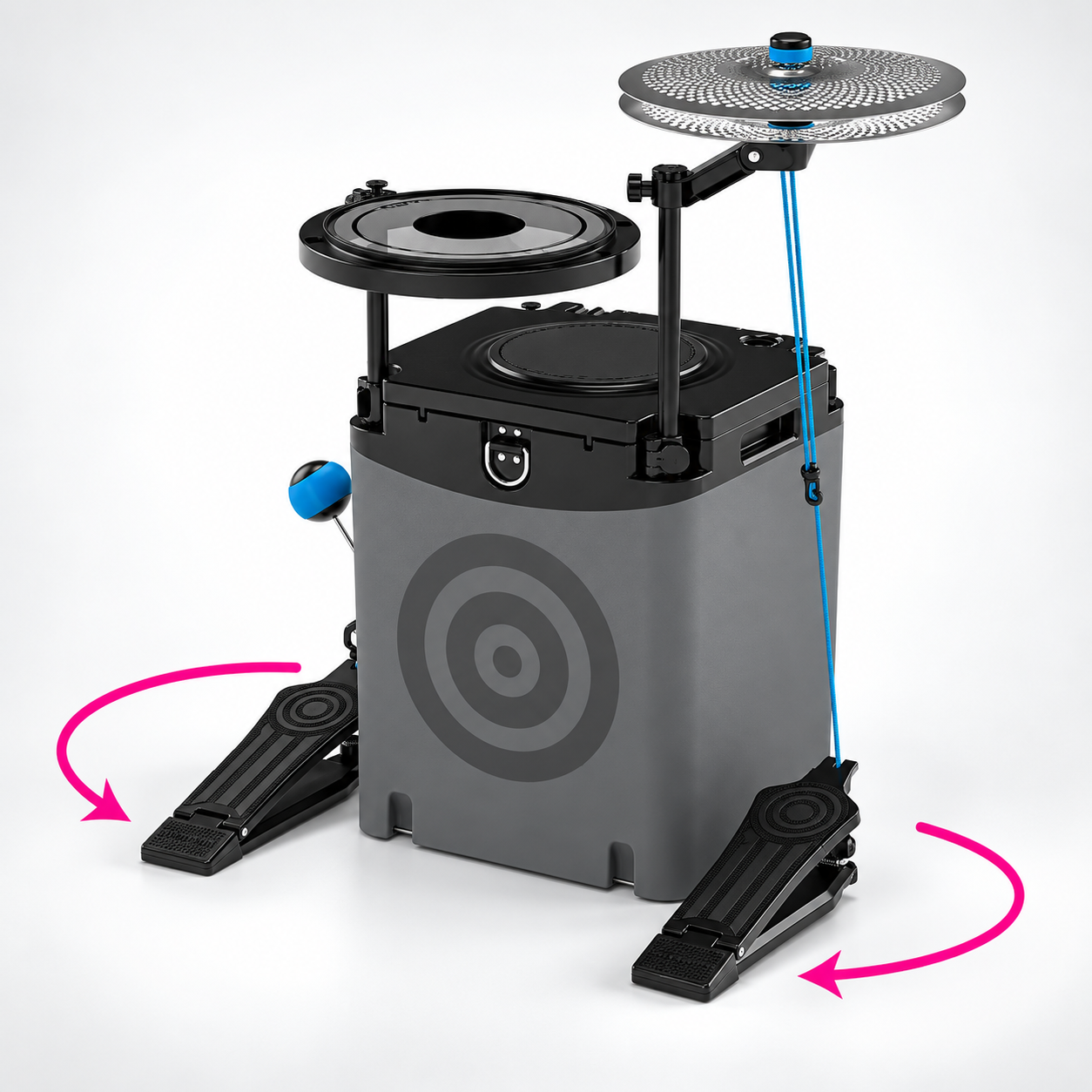 PocketBeat Compact Drum Kit — Packs Into Bass Drum