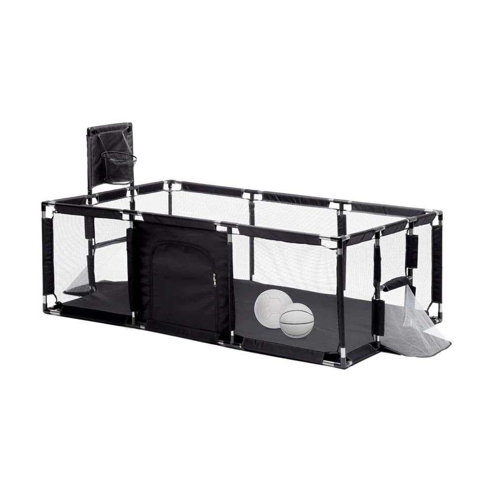Kids Sports Arena Playpen — Indoor Basketball & Soccer Activity Set